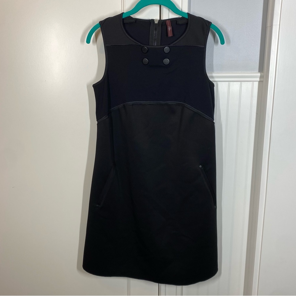 High Tech Everyday Couture Scuba Sheath‎ Dress Black Size 6 office career work
